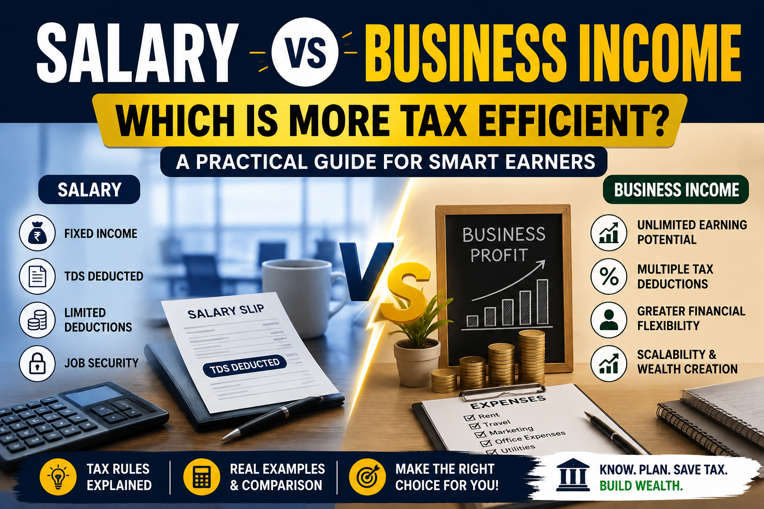 Salary Vs Business Income: Which Is More Tax Efficient?